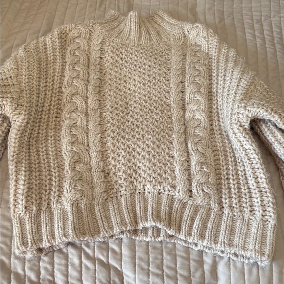 Universal Thread. Cozy Cable Knit Sweater - Cream - Picture 9 of 9